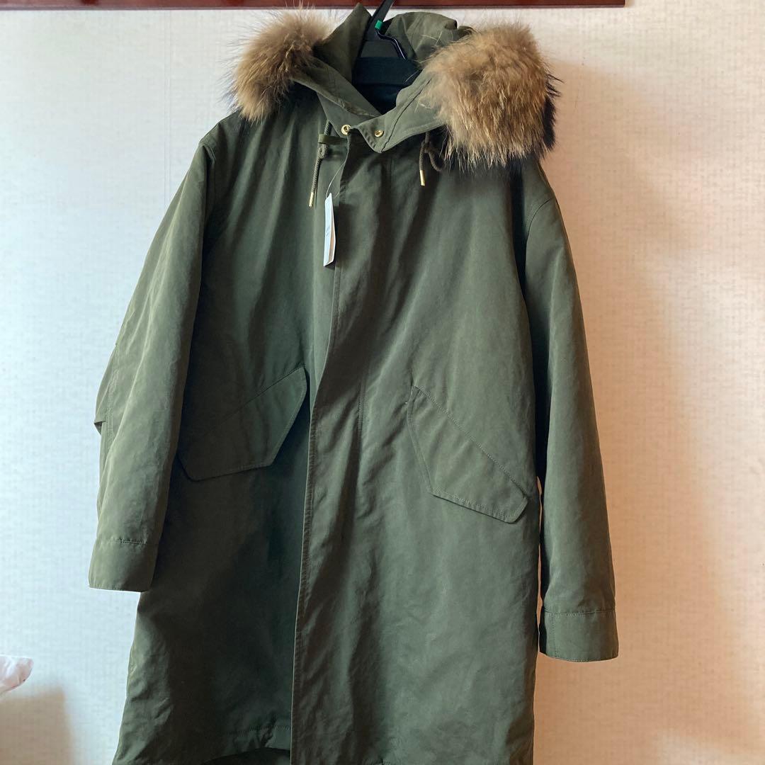 スピックアンドスパン　ファー付きモッズコート