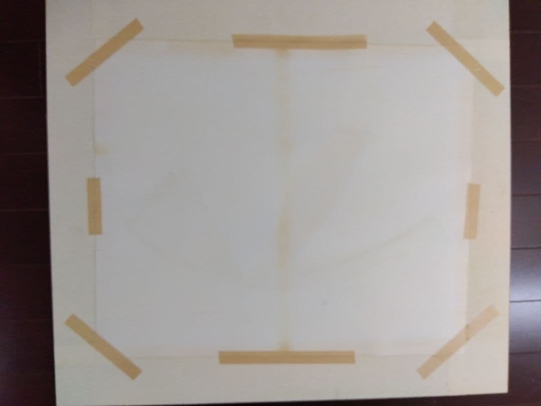 真作刀勢画　【扇面美人画】　宮田雅之　一点もの作品　額装　共シール