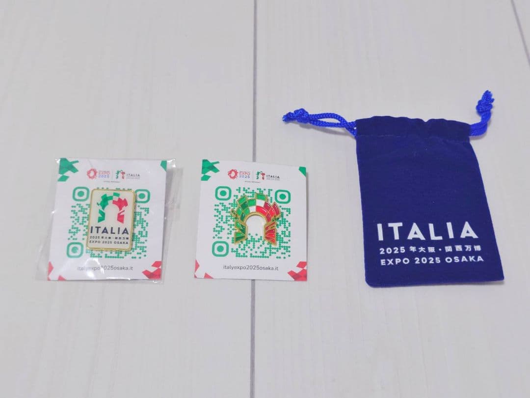 (激レア)大阪・関西万博　イタリア　非売品ピンバッチセット