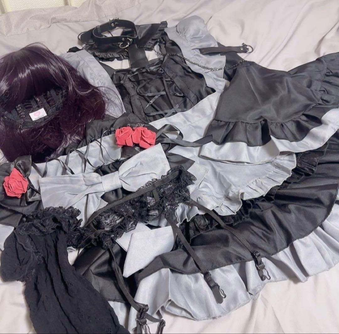 黒江雫 コスプレ ウィッグ 靴 セット sサイズ