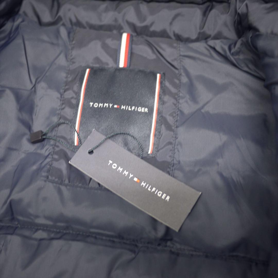 新品 トミーヒルフィガー THPROTECT 軽量 耐水 中綿 ベスト L 紺