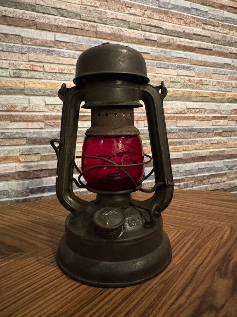 ライト・ランタン FEUERHAND 176e olive drab Red Globe