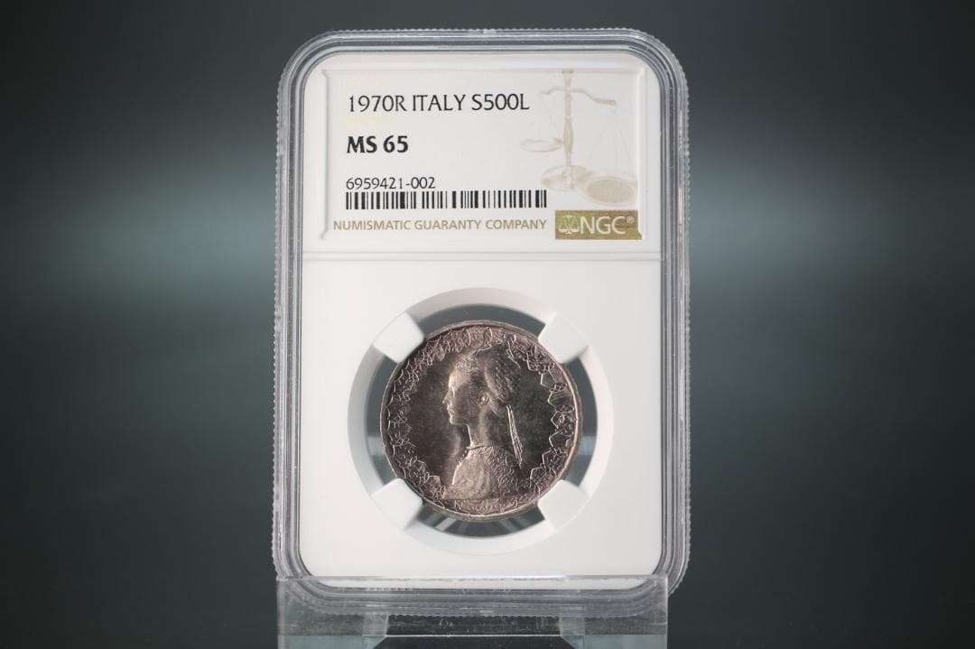 イタリア 1970年 500リラ銀貨 カラヴェル船 銀貨 シルバー