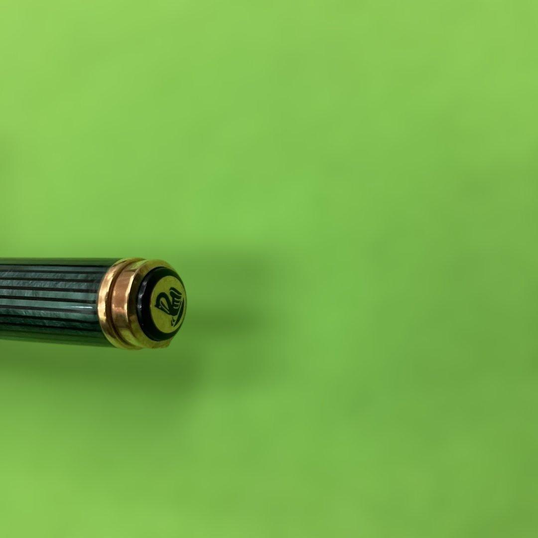 書けます【ペリカン】K800 ボールペン 緑縞