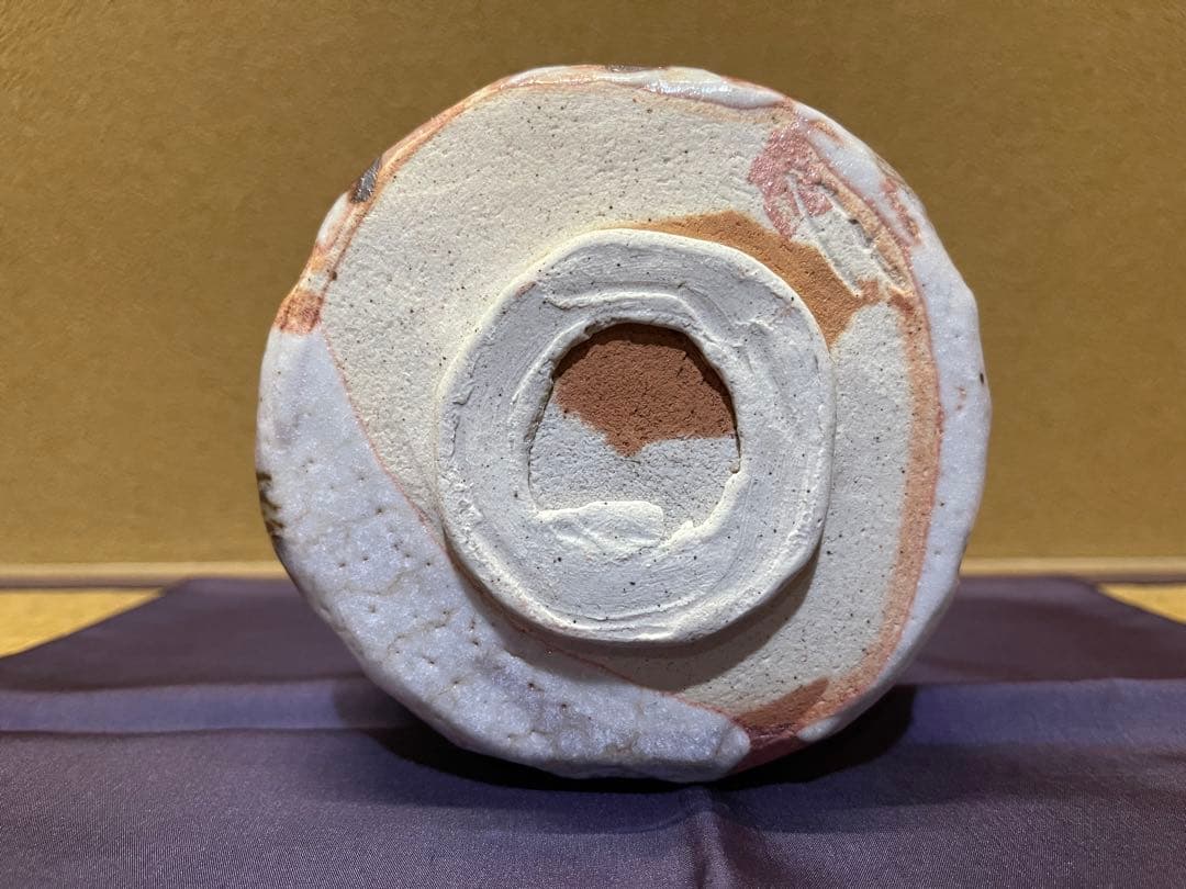 蓬春寺法谷書付　滝川恵美子　猛虎写　志野茶碗　共箱