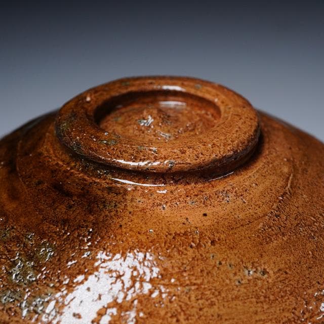 大樋年朗　飴釉茶碗　共箱　茶道具　大樋長左衛門　金沢　抹茶碗