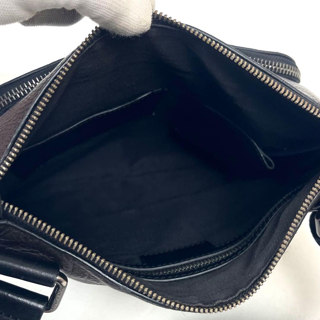 ドルチェアンドガッバーナ　D&G ショルダーバッグ　ロゴプレート　レザー　極美品