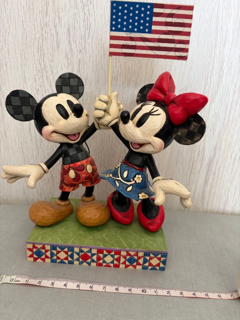Disney Traditions ジムショア　ミッキー＆ミニー　星条旗