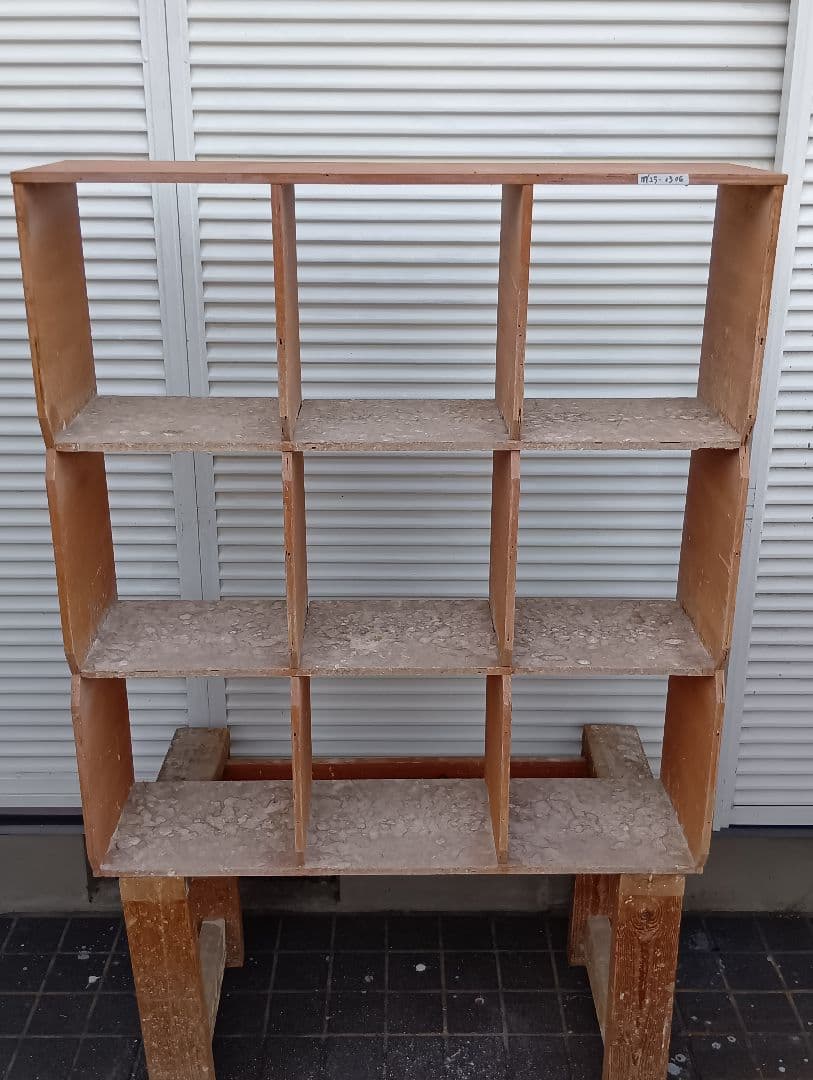 レース とまり木 9仕切りマス目棚　盆栽　苗木棚　工具棚　鳩道具　愛鳩の友レア