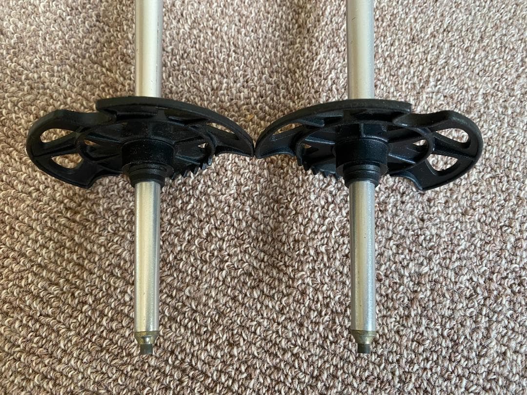  スキー用ストック オレンジシルバー バックカントリー