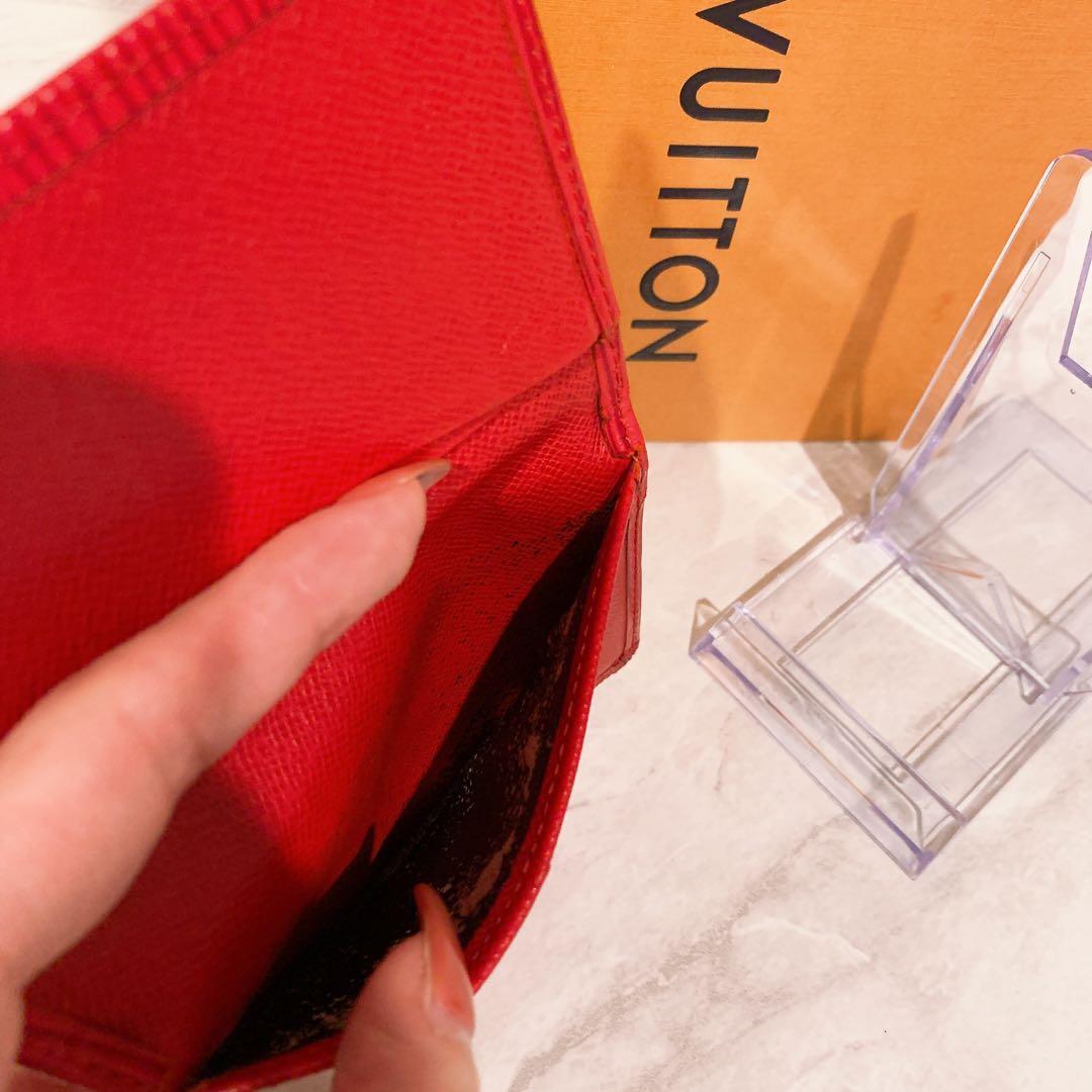 LOUIS VUITTON エピレザー 名刺入れ レッド