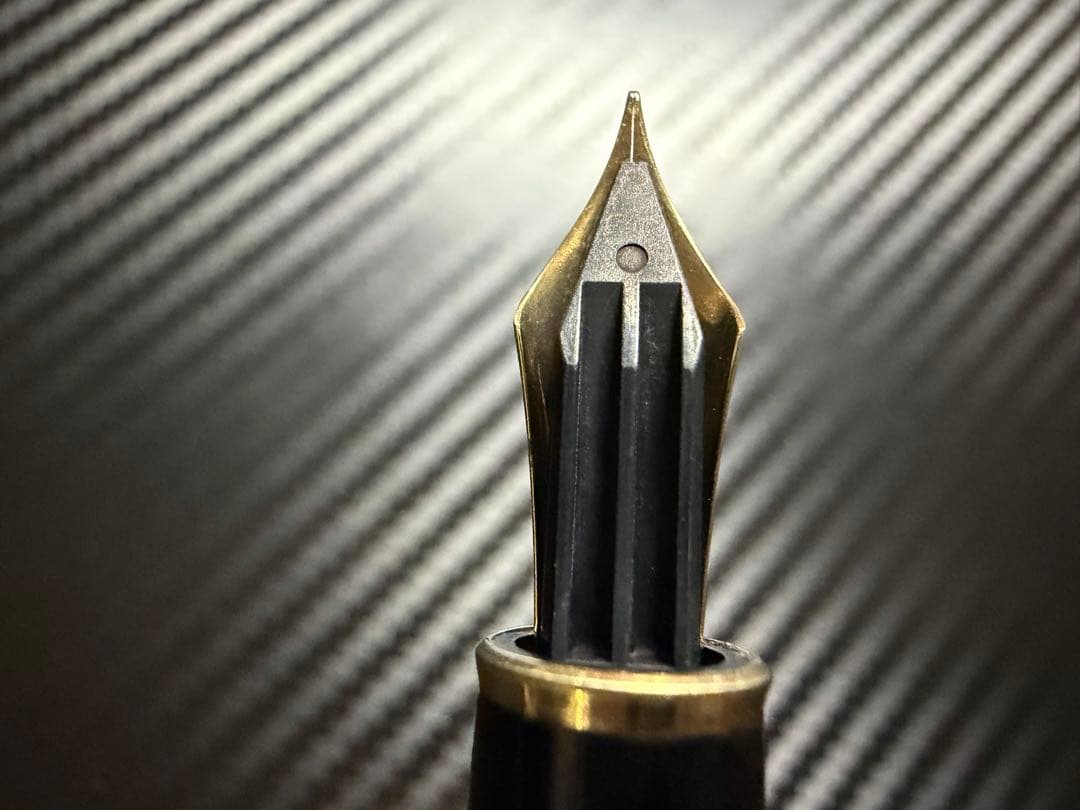 美品 Mont Blanc 144 ブラック 全金 EF 極細字 万年筆