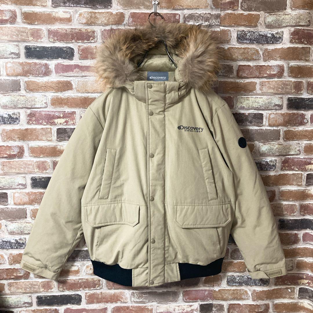 《希少》ディスカバリー　discovery ダウンジャケット　ファー付き　XL