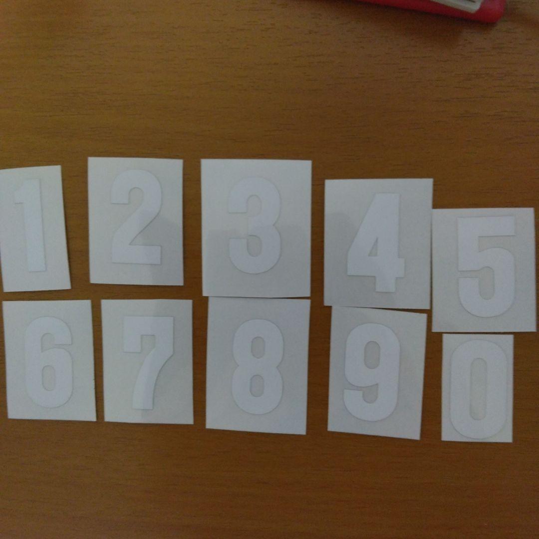 横浜DeNA選手用別注ヘルメット背番号マークシール