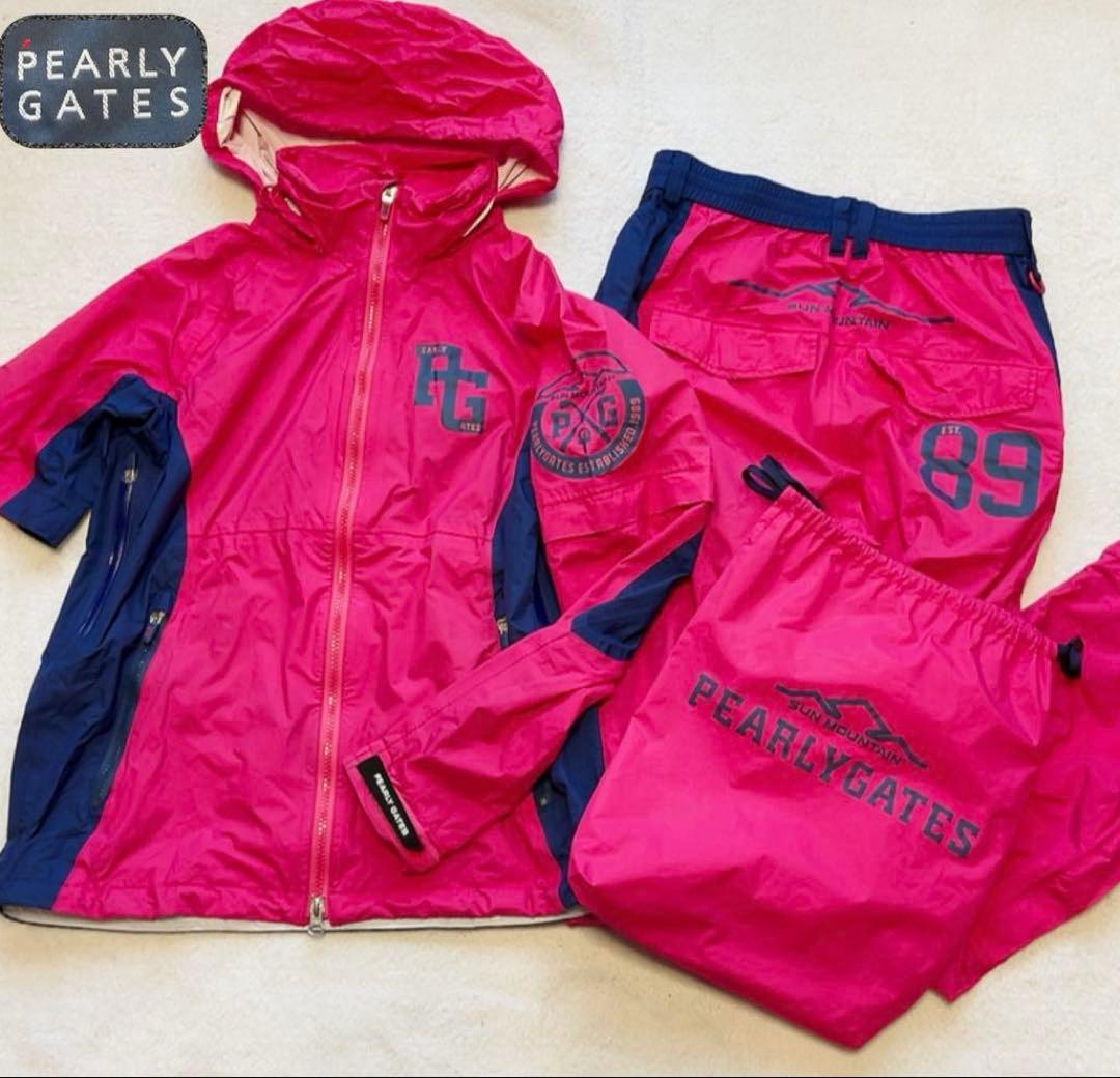 パーリーゲイツ　サンマウンテン　コラボ　レインウエア　パンツ　フード　２WAY