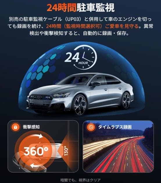 【新品未開封】70mai Dash Cam 4K Omni HDRSetドラレコ