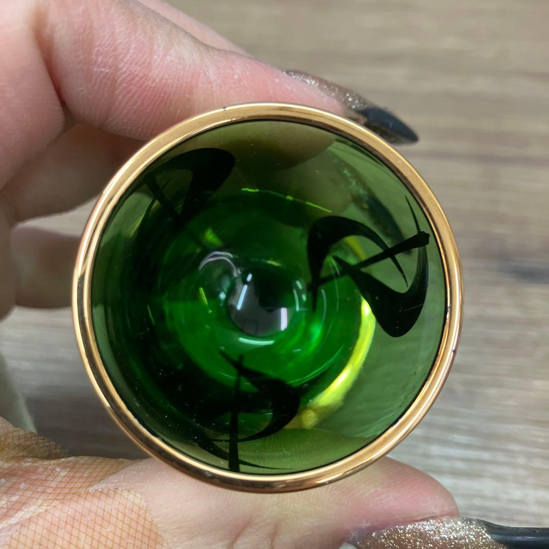 E-1 ボヘミアンガラス デキャンタ ショットグラス 6客セット 食器