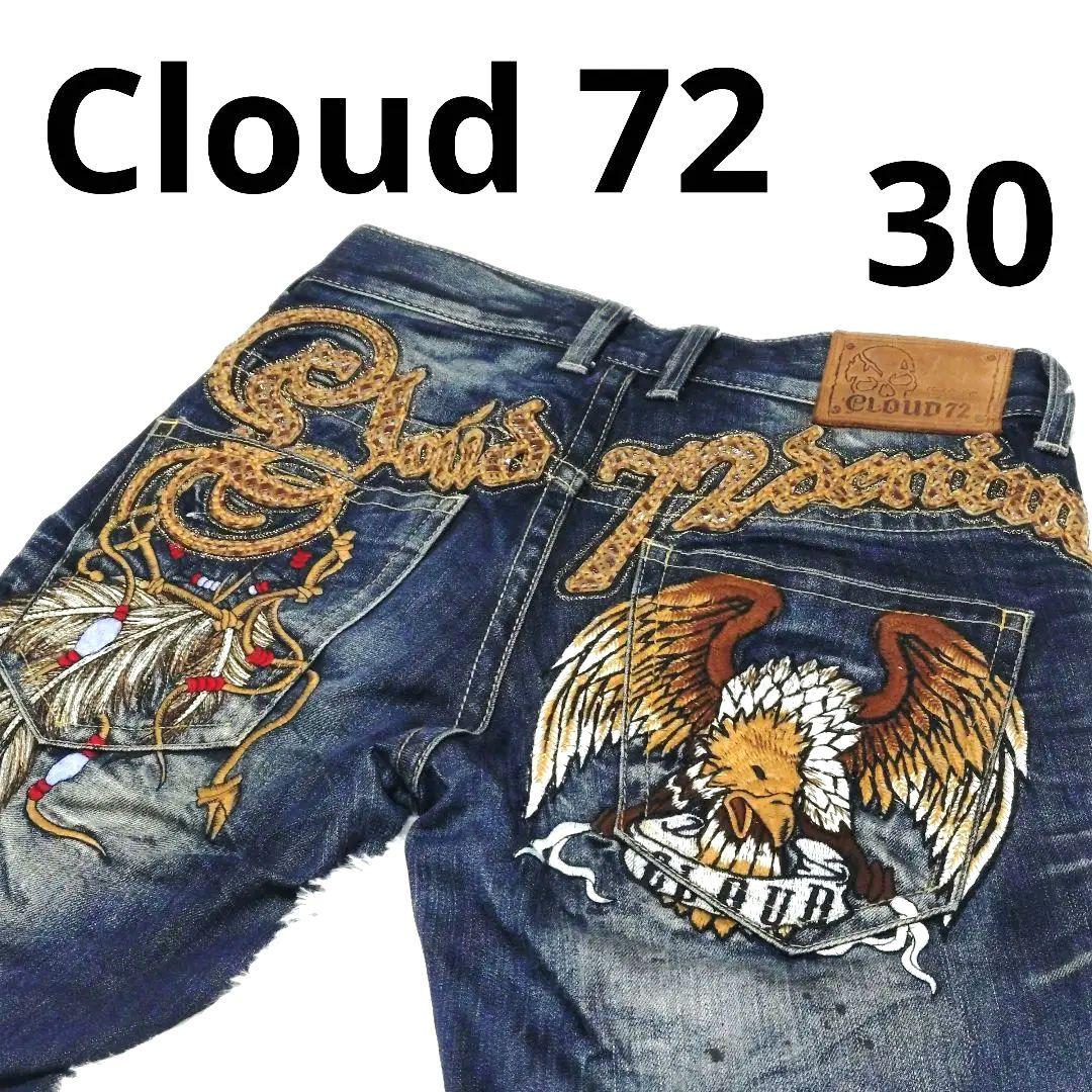 クラウド72 デニム 30 刺繍 イーグル y2k ドリームキャッチャー