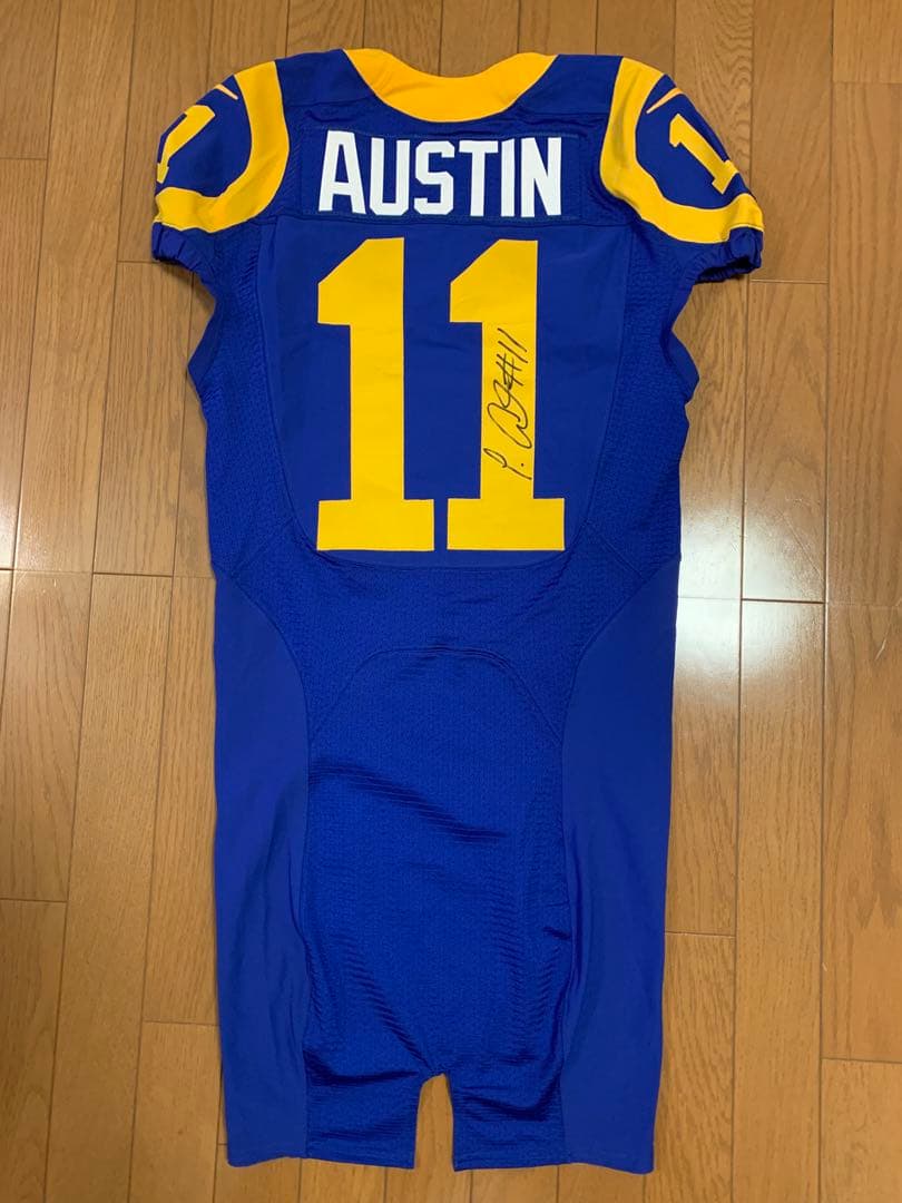 【サイン入】 ロサンゼルス・ラムズ オースティン選手 ユニフォーム 11番