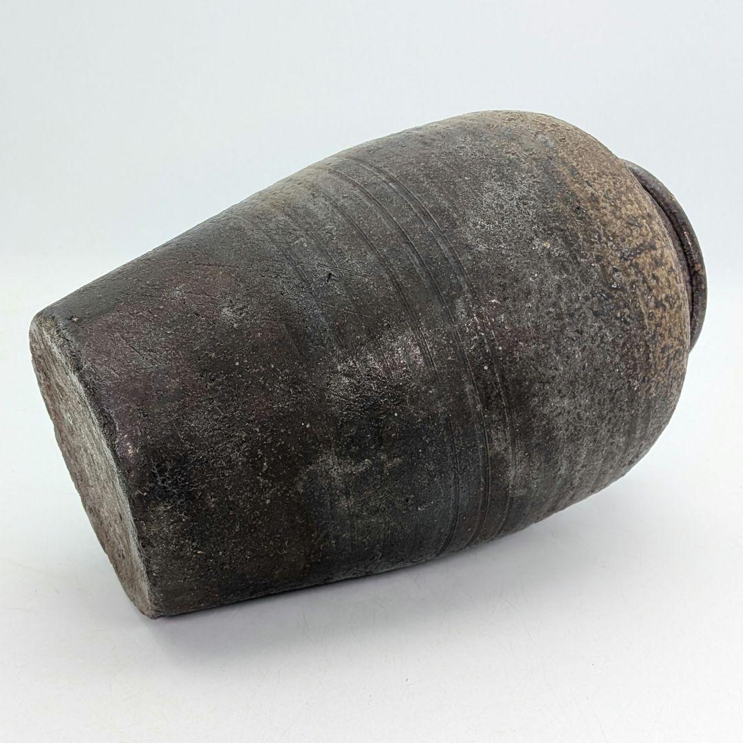 備前焼 三耳壺 三耳壷 花器 フラワーベース つぼ 花瓶 花生 花入 金彩