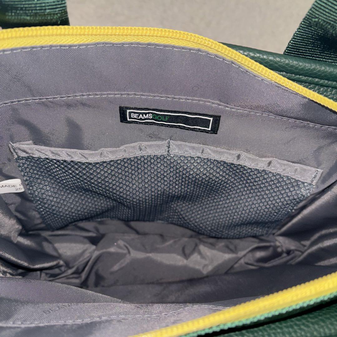 【美品】BEAMS GOLF ダークグリーン カートバッグ