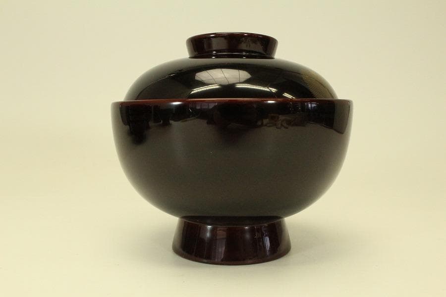 漆器の井助 沈金 若松 煮物椀 六客 美品(ZE586)
