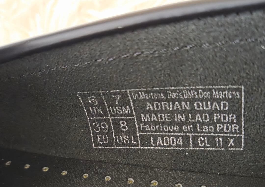 タグ付き未使用 Dr.Martens エイドリアン タッセルローファー UK6