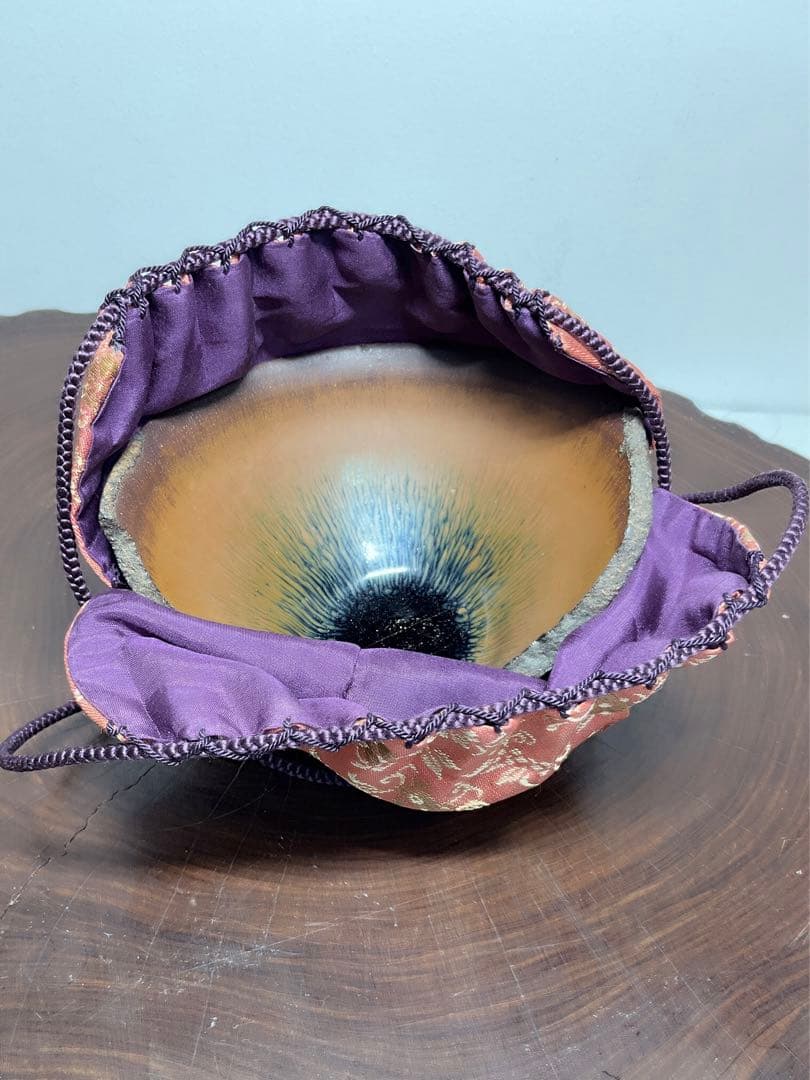 ★唐物古玩古董★宋時代　建窯 希少品 金兔毫 禾目天目茶碗　骨董品 アンティーク