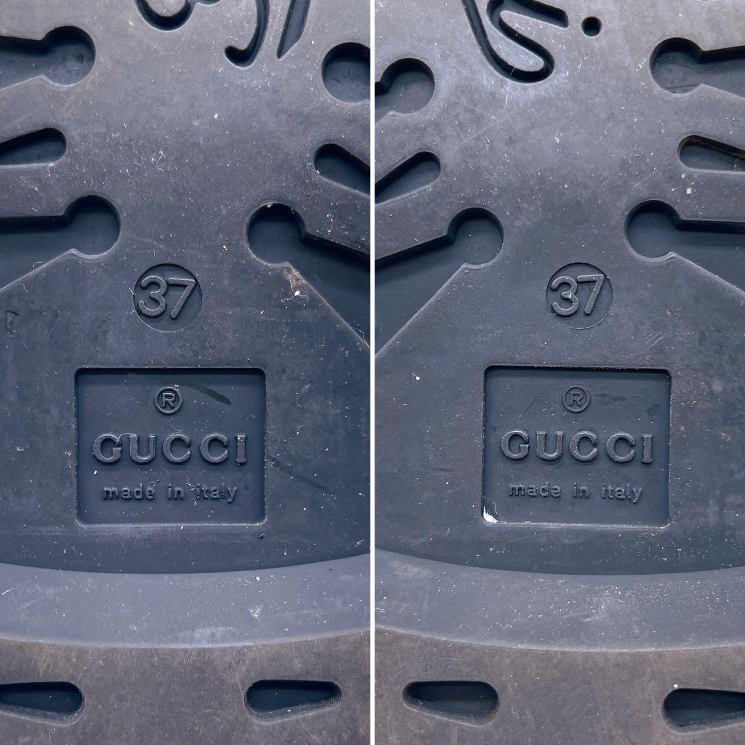 【GUCCI】グッチ GGスプリーム レインブーツ size37 箱付き