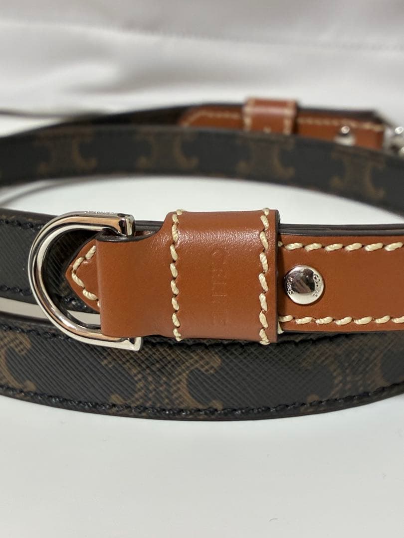 【極美品】セリーヌ　トリオンフ　首輪　リードトップセット　ドッグカラー　現行