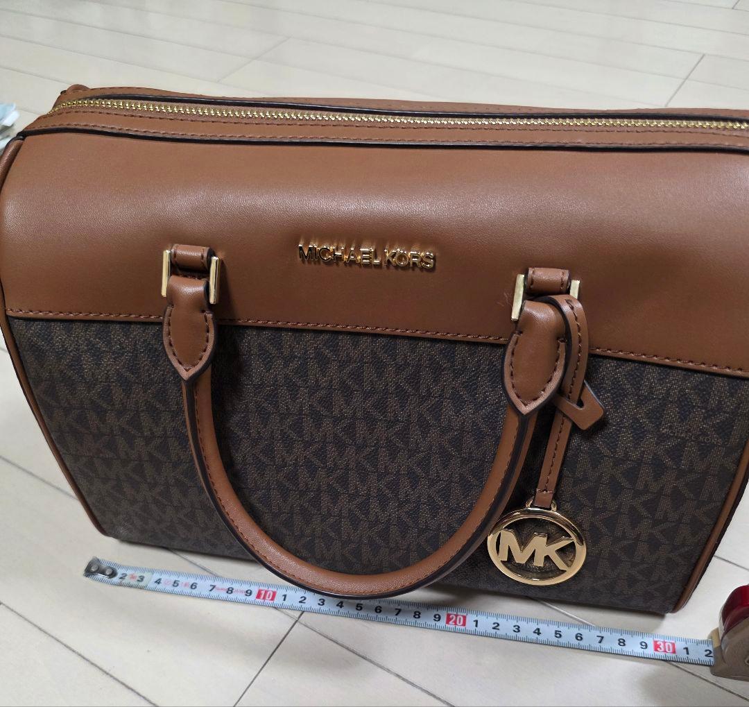 【美品】 MICHAEL KORS ハンドバッグ ボストン ブラウン ショルダー