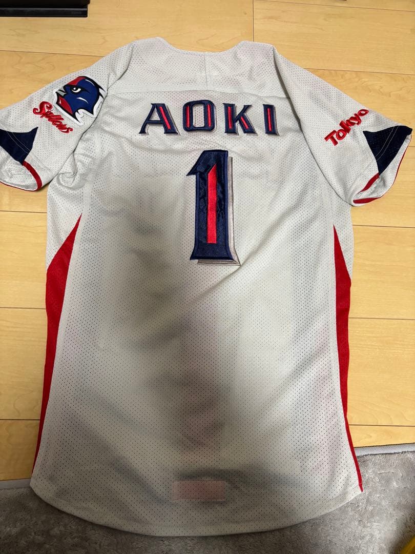 東京ヤクルトスワローズ 青木宣親 ビジター ユニフォーム フリー ZETT