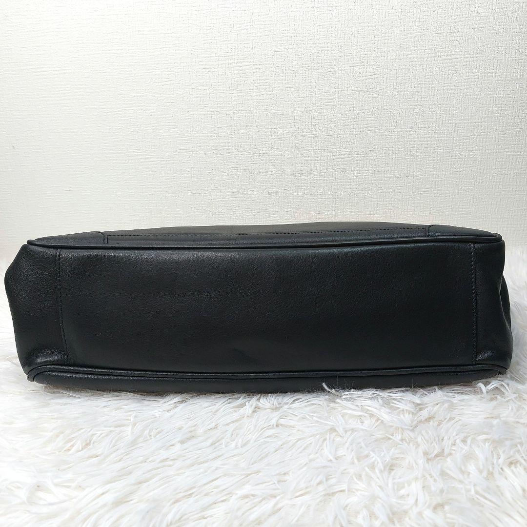 madler マドラー　ハンドバッグ ダレスバック　本革　レザー　ブラック