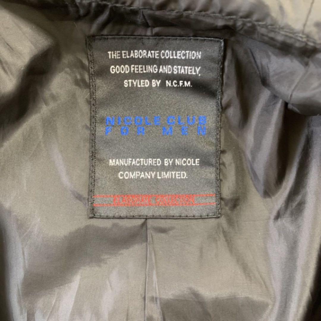 NICOLECLUBFORMENニコルジャケットライナー付き　ブラック　48