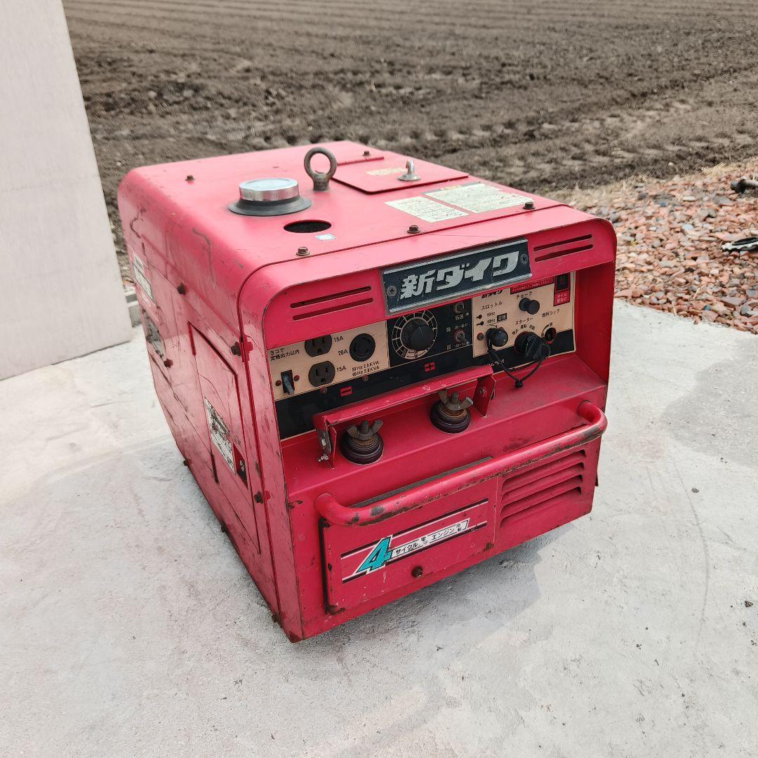 新ダイワ EGW145M 発電機 溶接機 shindaiwa エンジン動画あり