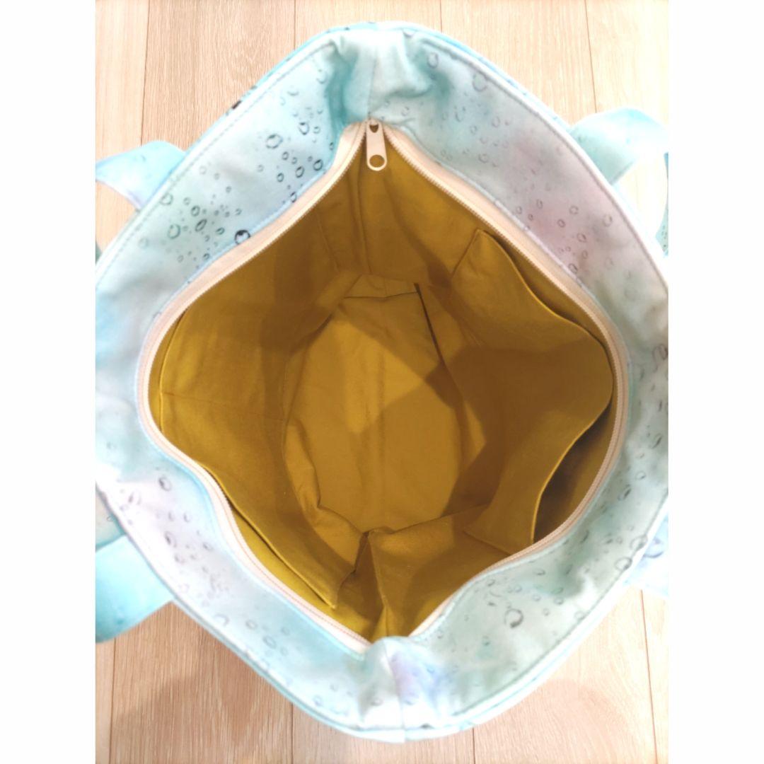 おたま様　仕切りポケット付ショルダーバッグ　ファスナートート　ミニ財布