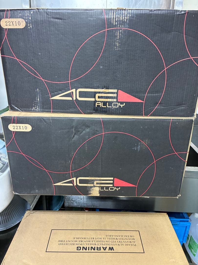 ポルシェカイエン、アウディQ7 22インチ新品ホイールと中古タイヤセット