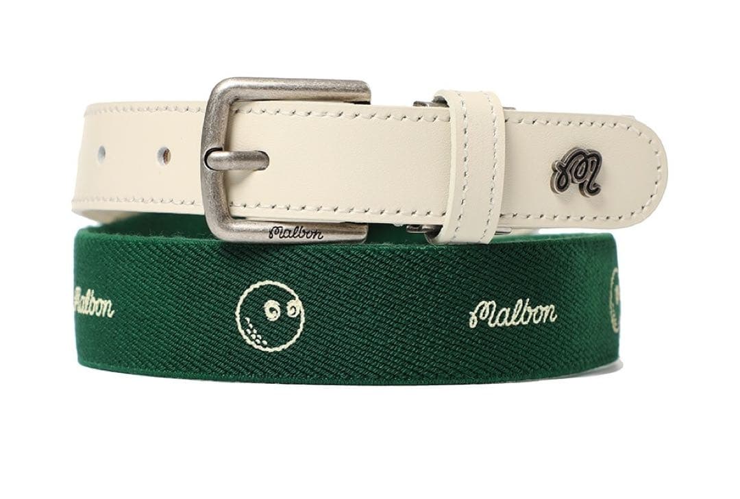 未使用タグ付き Malbon Golf マルボンゴルフ　ストレッチ　ベルト