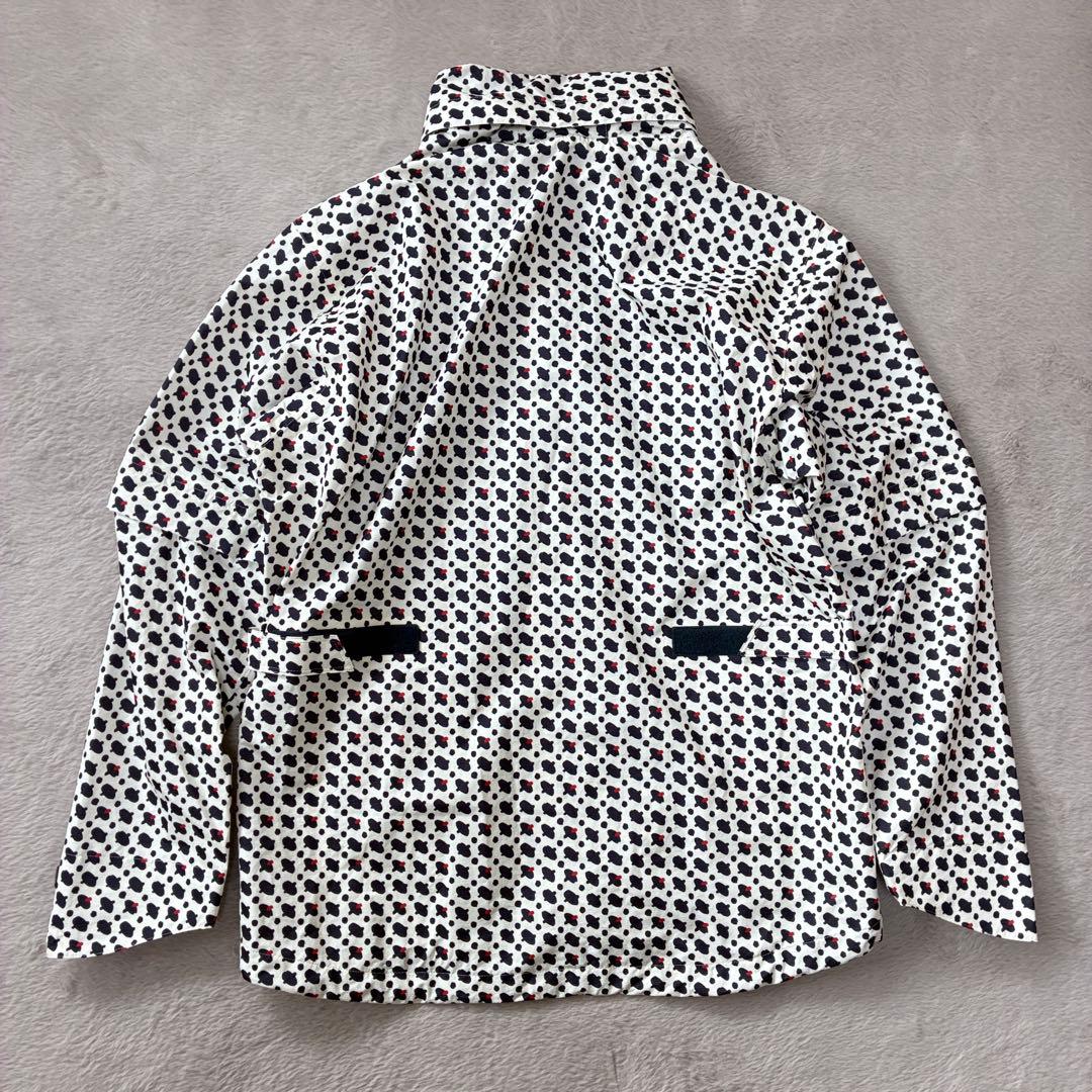 adabat アダバット 幾何学柄 レインブルゾン ジャケット コンパクト XL