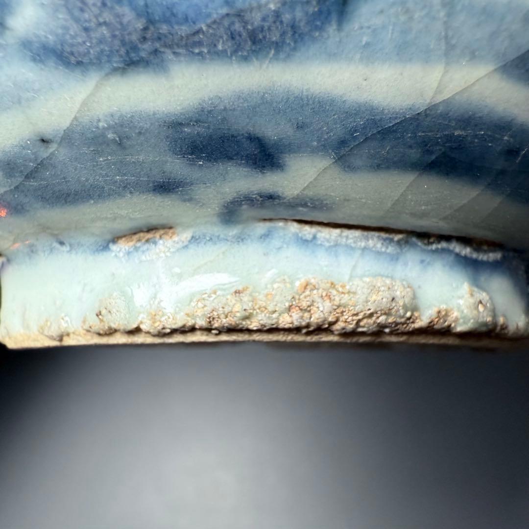 中国美術　青花唐草茶碗　中鉢　明　清　官窯　景徳鎮　古美術　蒐集家旧蔵品