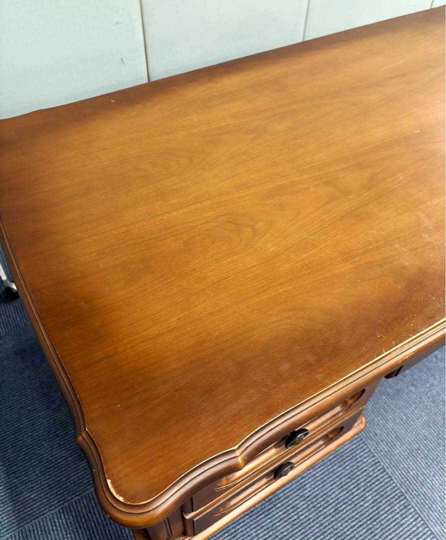 ヴィンテージ サーペンタイン カブリオールレッグ デスク 引取限定 静岡県富士市