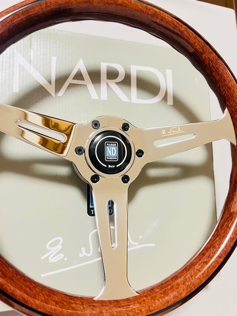 【大特価セール】ナルディ（NARDI）クラシックウッドステアリング　14インチ④