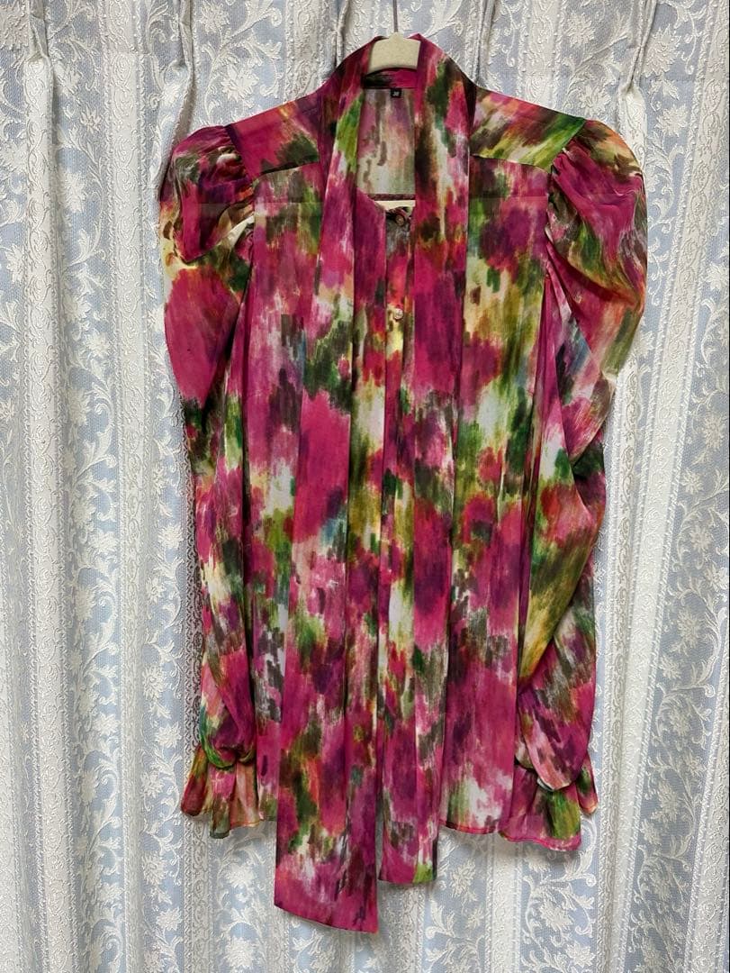 ダブルスタンダードクルージング ボウタイブラウス 38