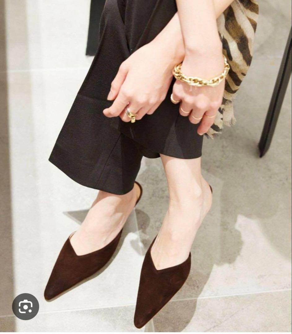 BRIENTELLA ダークブラウン ミュール