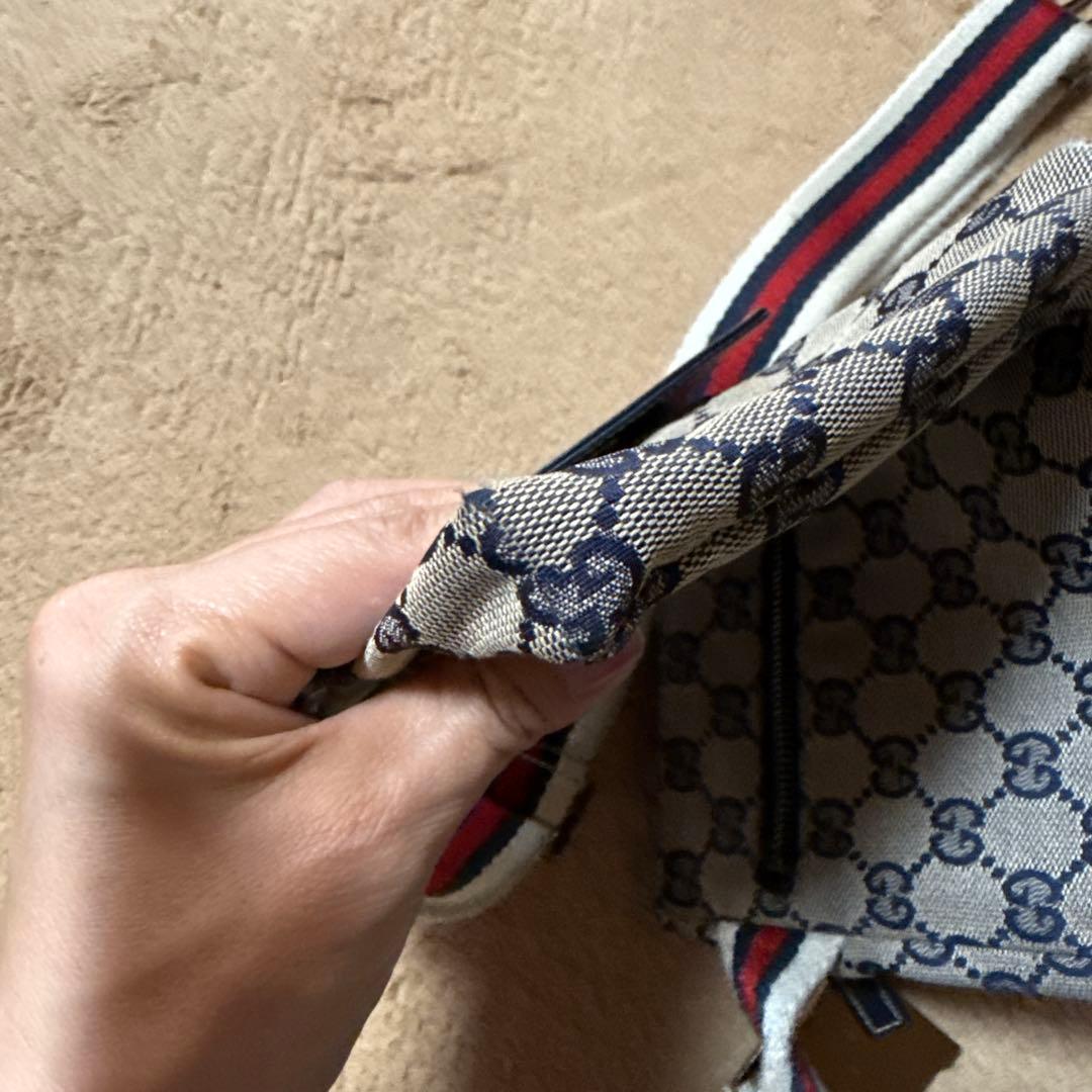 グッチ GUCCI ウエストバッグ シェリーライン 28566 GG キャンバス