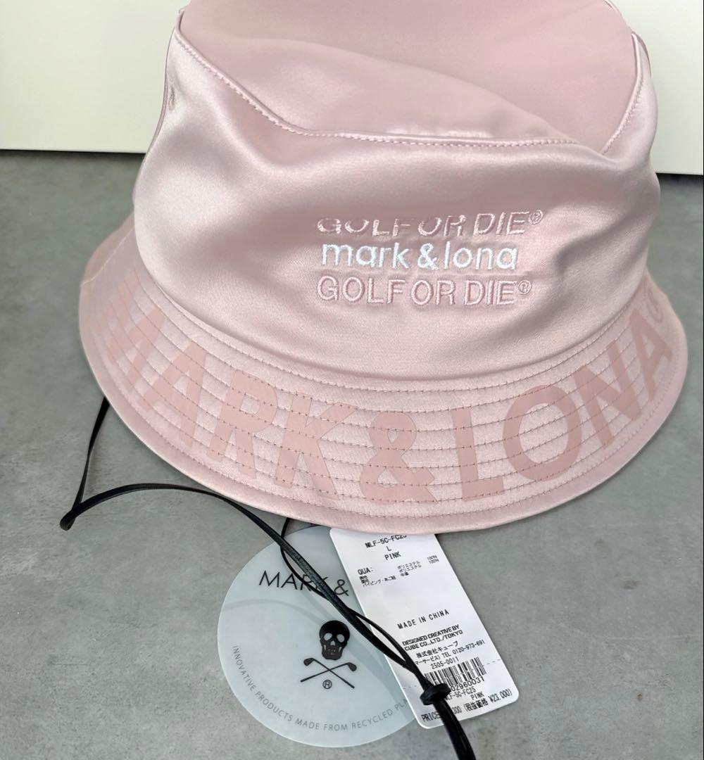 新品 ✨ MARK&LONA バゲットハット 帽子 マーク&ロナ ピンク メンズ