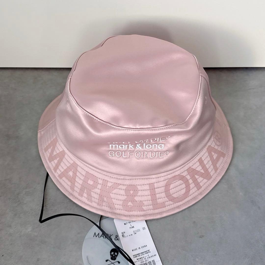 新品 ✨ MARK&LONA バゲットハット 帽子 マーク&ロナ ピンク メンズ