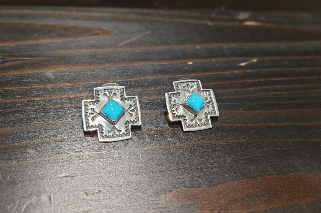 ショベル　ANDY CADMAN アンディキャドマン　ターコイズ　ピアス