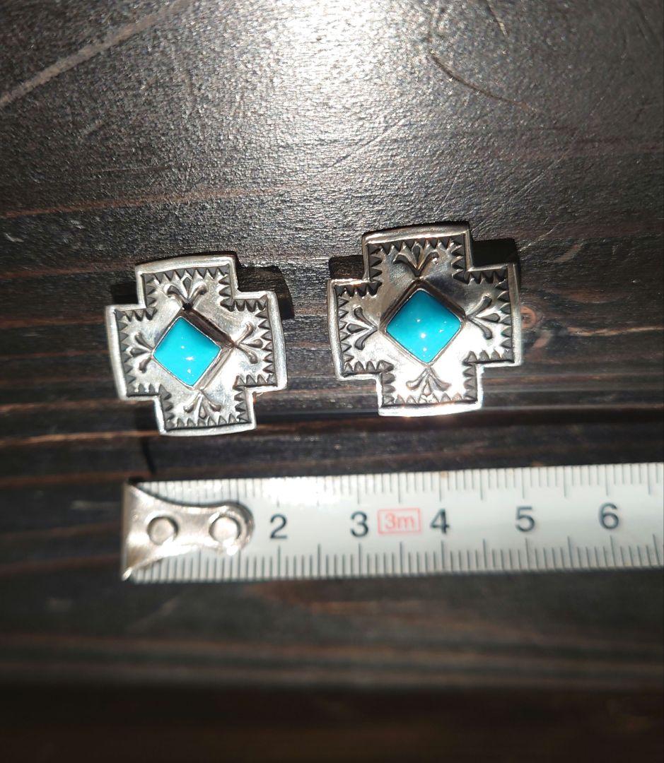 ショベル　ANDY CADMAN アンディキャドマン　ターコイズ　ピアス