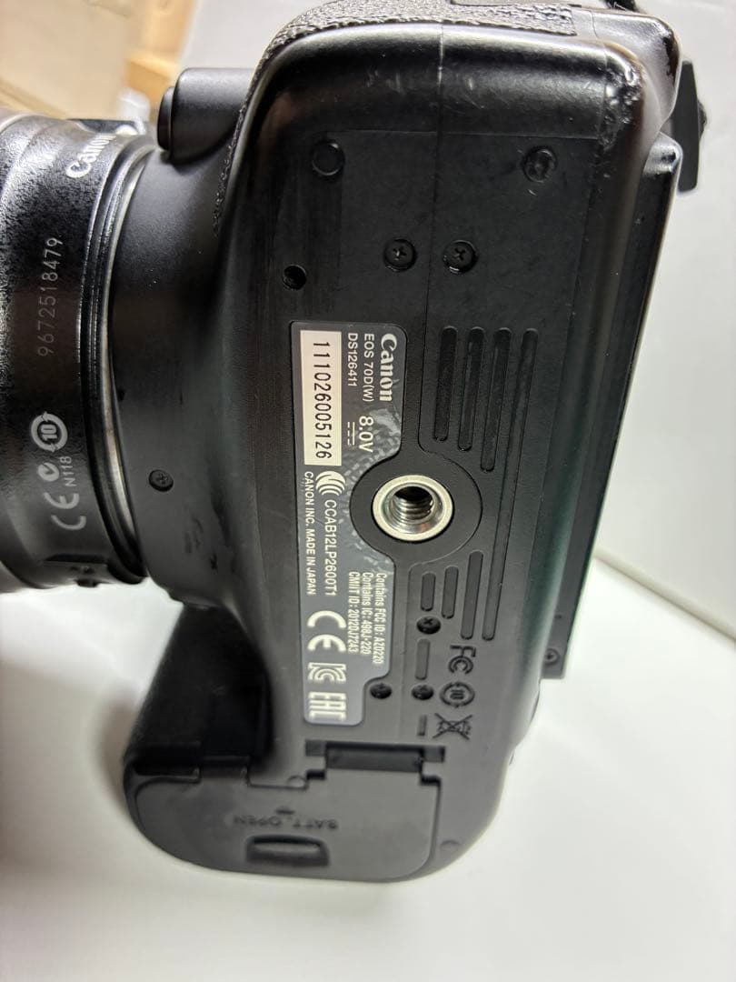 canon70d 18-200レンズ付き　予備バッテリー有り